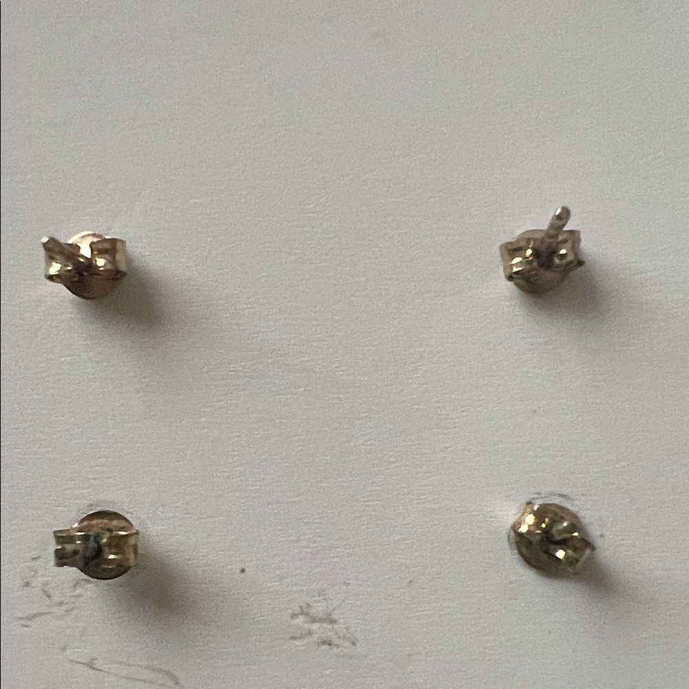 Two Pairs of Coach Chic Gold Heart Shaped Stud Earrings - Picture 7 of 8
